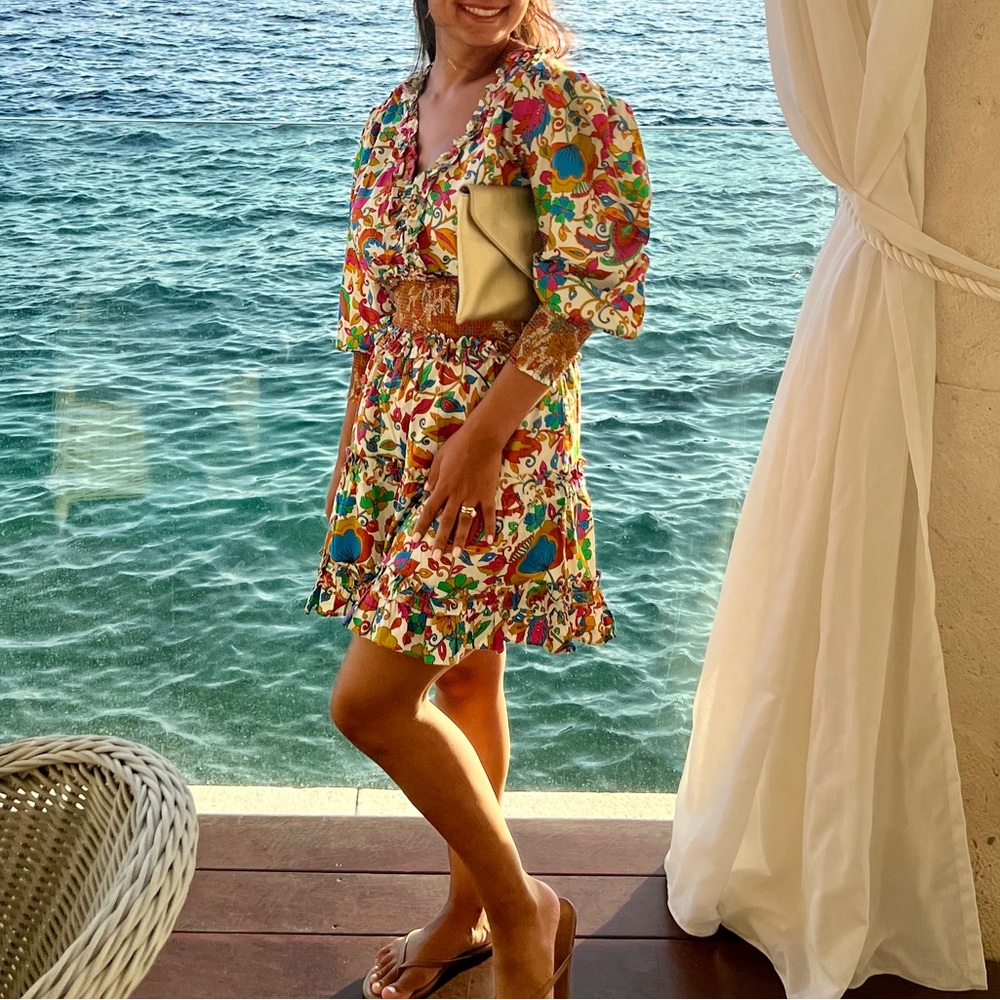 House of Harlow 1960 Colorful Floral Mini Dress